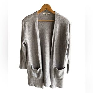 Madewell, Kent cardigan, open front sweater, size xs merino wool, alpaca